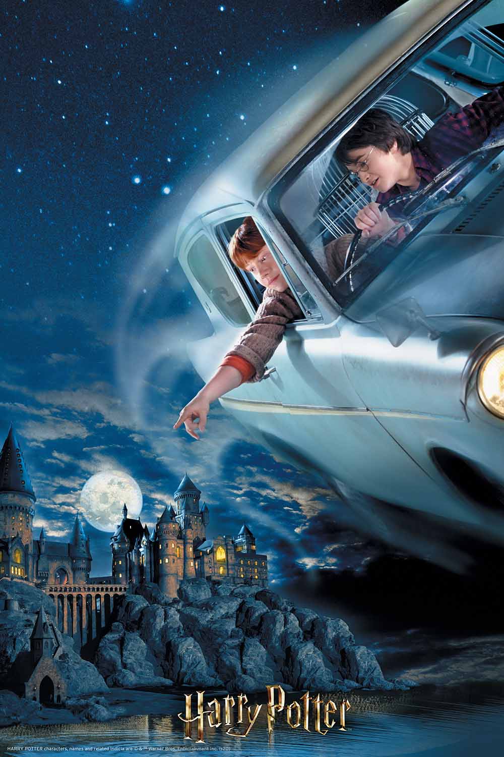 Harry Potter & Ron Flying over Hogwarts 3D Jigsaw Puzzle
in Tin Book 35628 300pc 18x12" 1di