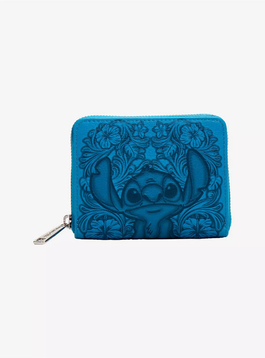 Loungefly Disney Lilo & Stitch Blue Floral Wallet HT/BL