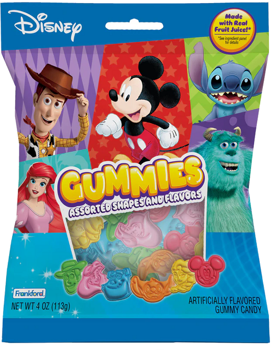 Disney Fruit Flavored Gummies 4oz Blackcat