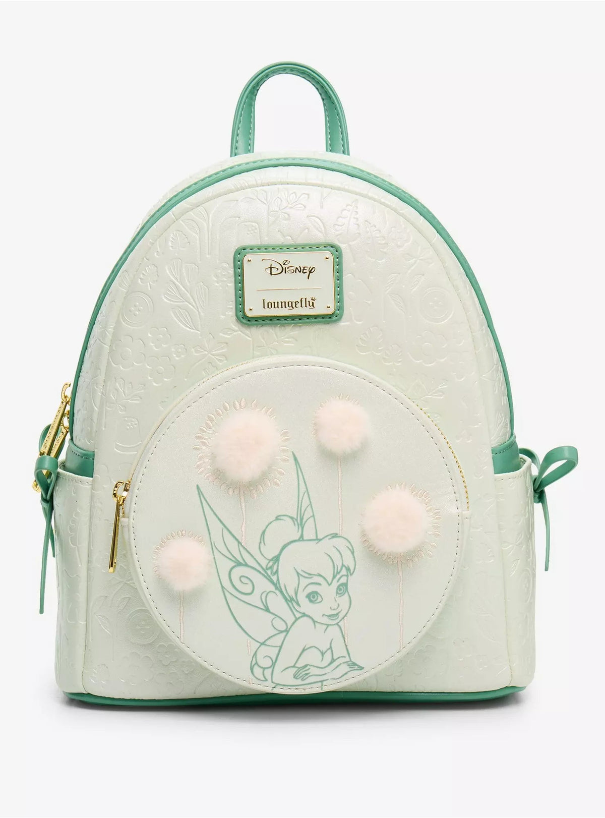 Loungefly Disney Peter Pan Tinker Bell Dandelion Pom Pom Mini Backpack HT/BL