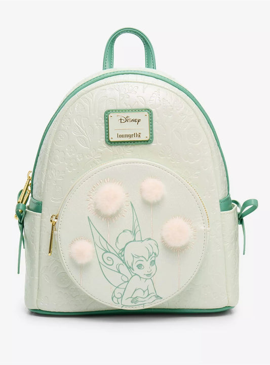 Loungefly Disney Peter Pan Tinker Bell Dandelion Pom Pom Mini Backpack HT/BL