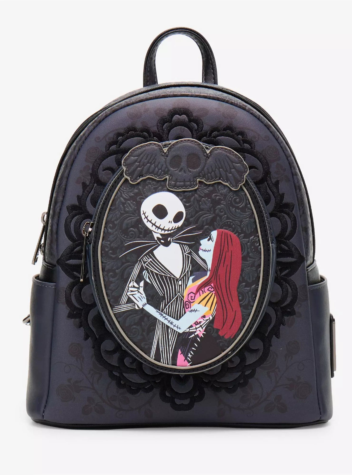 Loungefly Disney The Nightmare Before Christmas Jack and Sally Lovers Portrait Mini Backpack HT/BL