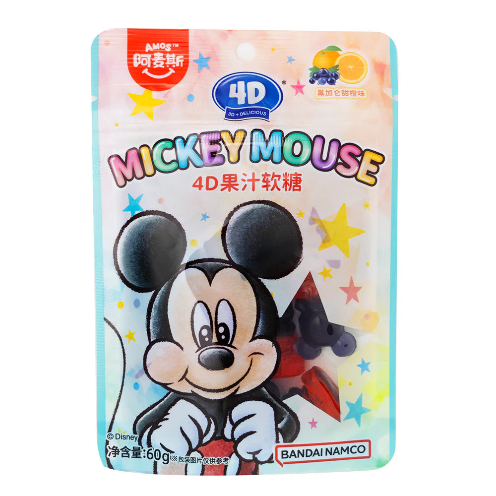 Amos Bandai 4D Mickey Mouse Gummies 60g