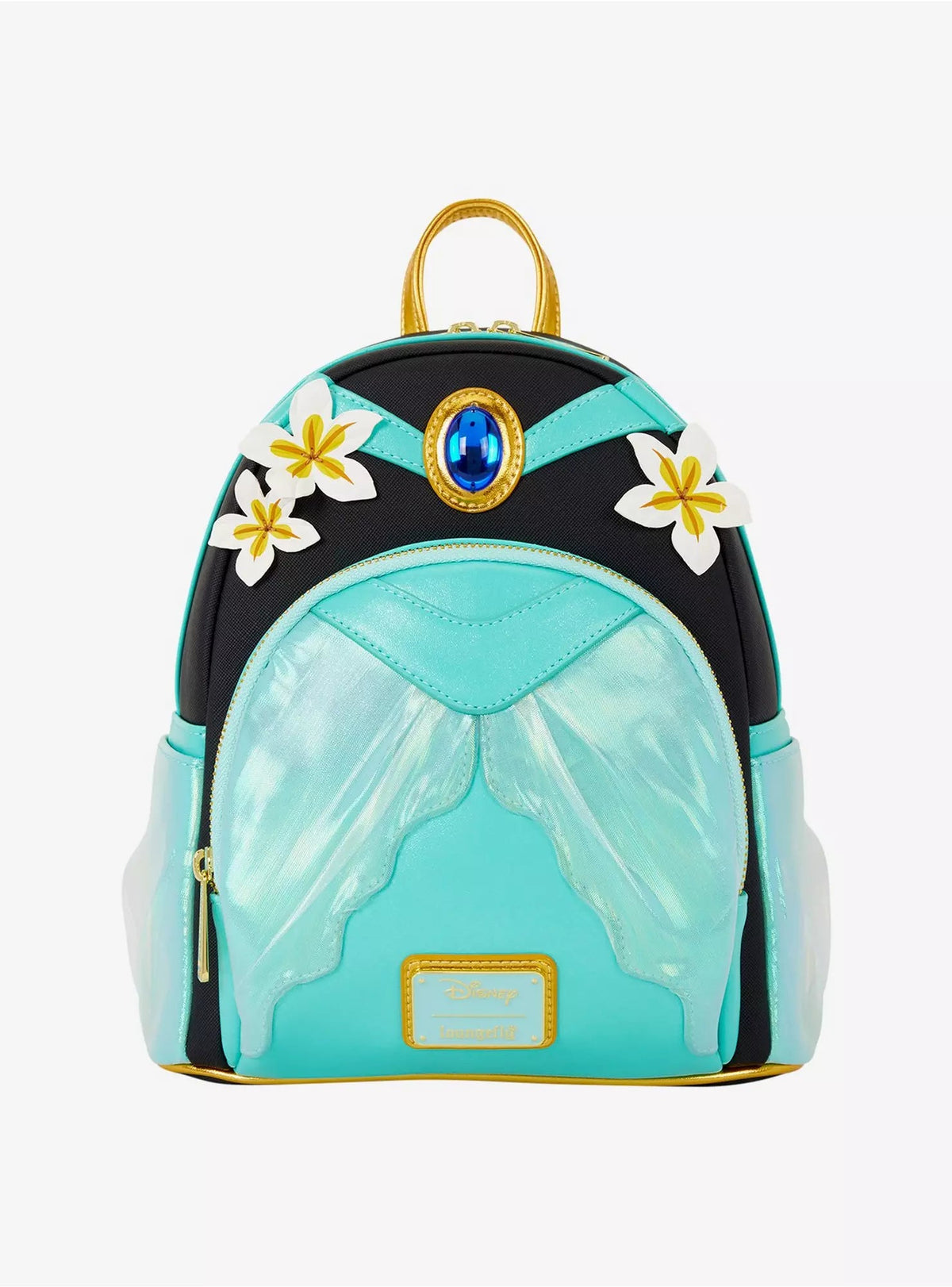 Loungefly Disney Princess Jasmine Glitter Figural Mini Backpack HT/BL