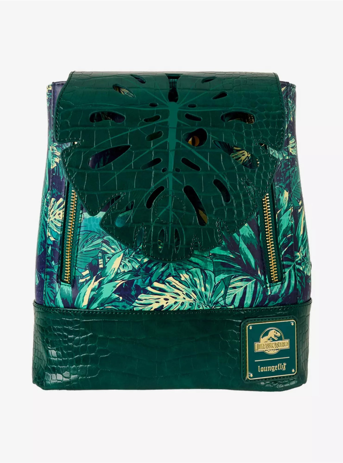 Loungefly Jurassic World Velociraptor Palms Glow-in-the-Dark Mini Backpack HT/BL