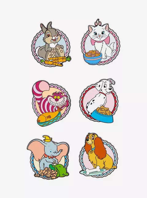 Disney Animals & Food Blind Box Enamel Pin HT/BL