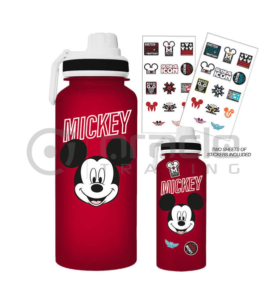 Mickey Mouse Jumbo Water Bottle & Sticker Set