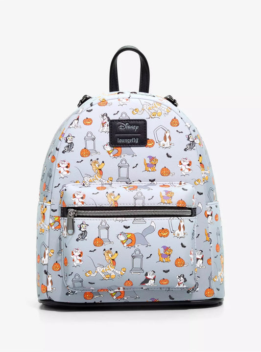 Loungefly Disney Cats & Dogs Halloween Mini Backpack HT/BL