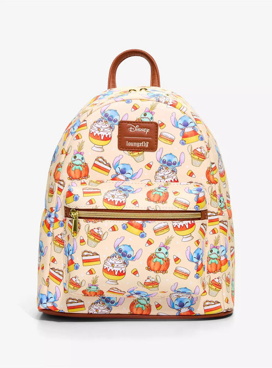 Loungefly Disney Stitch & Scrump Halloween Treats Mini Backpack HT/BL