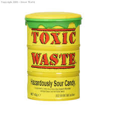 Toxic Waste Original Sour Candy Drums
