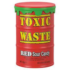 Toxic waste red