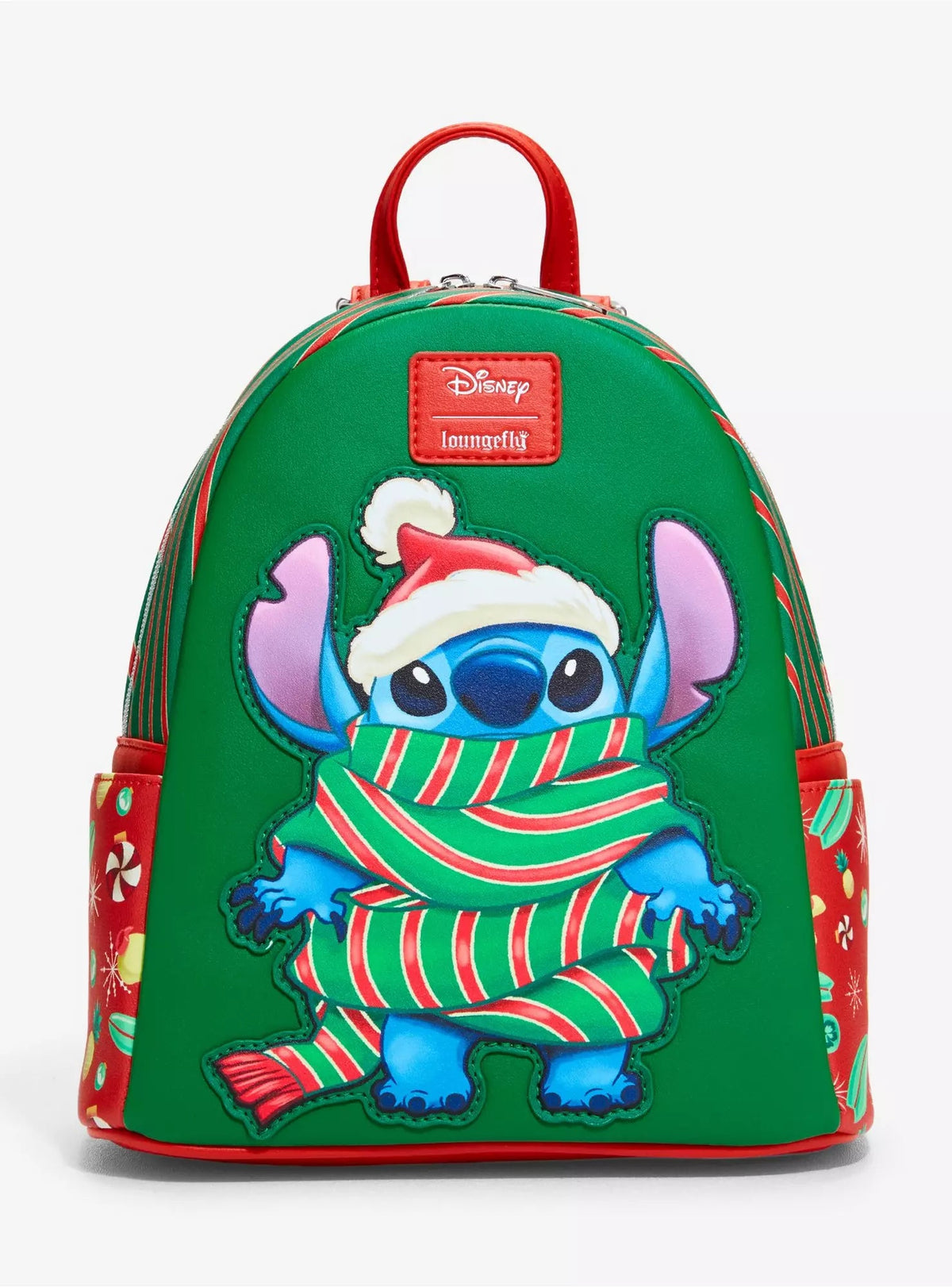 Loungefly Disney Stitch Holiday Scarf Mini Backpack HT/BL