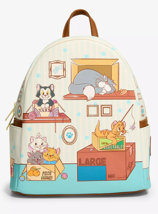 Loungefly Disney Cats Boxes Mini Backpack Hot HT/BL