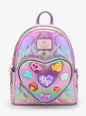 Loungefly Polly Pocket™ Iridescent Quilted Heart Mini Backpack HT/BL