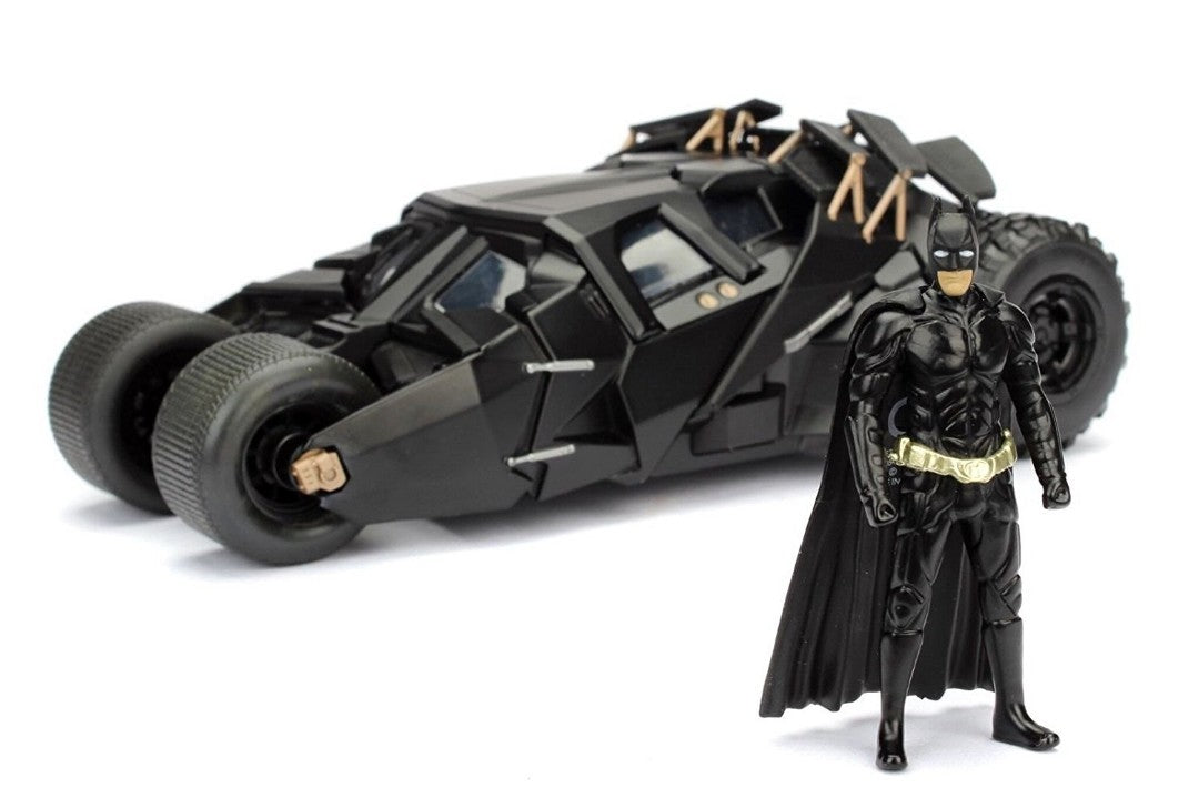 Jada 1/24 "The Dark Knight" Batmobile w/ Batman Figure - 2008 HPD