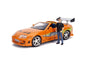 Jada 1/24 "Fast & Furious" Brian's Toyota Supra w/Brian Figure HPD