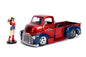 Jada 1/24 "DC Comics Bombshells" 1952 Chevy COE Pickup w/ figure HPD