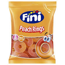 Fini Anneaux Pêche Fizz 90g Exosweet