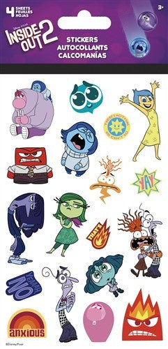 DISNEY INSIDE OUT 2-STANDARD 4 SHEET STICKERS Trends
