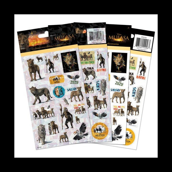 DISNEY - MUFASA - THE LION KING - STANDARD 4 SHEET STICKERS