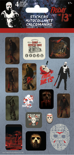 FRIDAY THE 13TH - STANDARD 4 SHEET STICKERS Trends