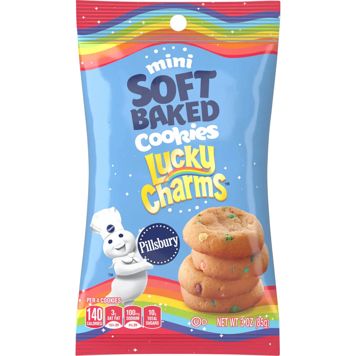 Pillsbury Soft Baked Lucky Charms Cookies 85g