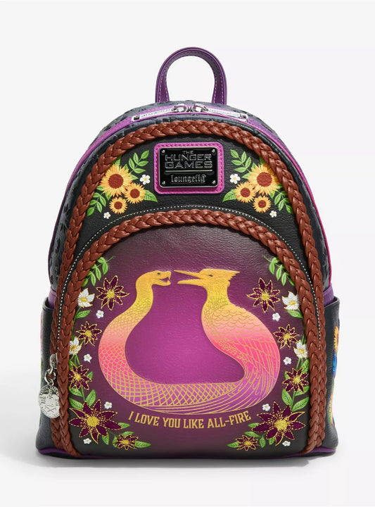 Loungefly The Hunger Games Sunrise on the Reaping All-Fire Mini Backpack HT/BL