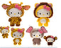 HELLO KITTY ANIMAL DISGUISE - 13IN 4 ASST