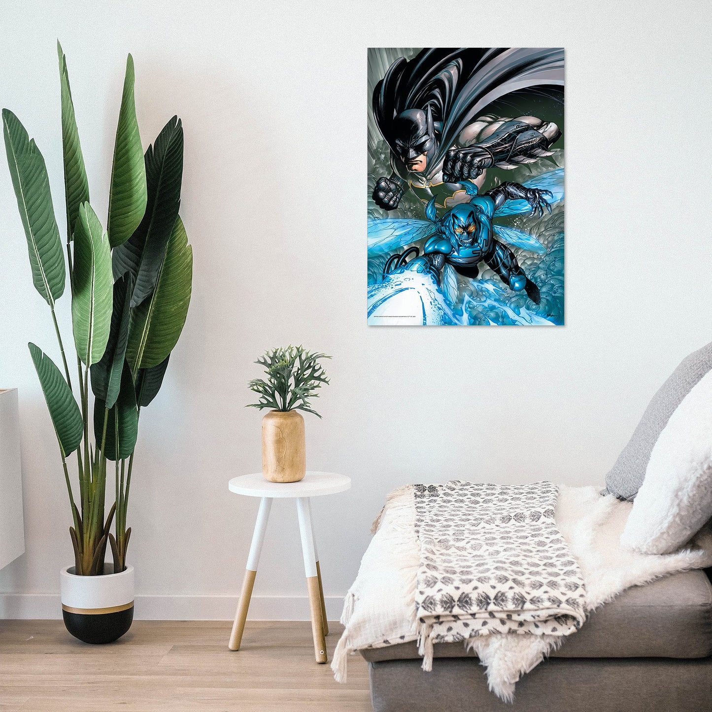 Justice League (Blue Beetle & Batman) MightyPrint™ Wall Art