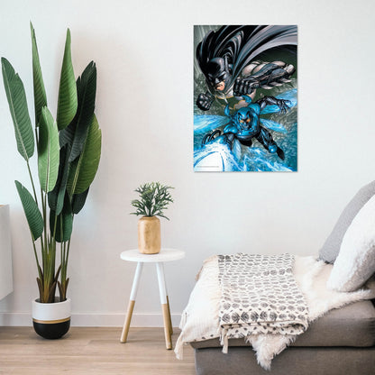 Justice League (Blue Beetle & Batman) MightyPrint™ Wall Art