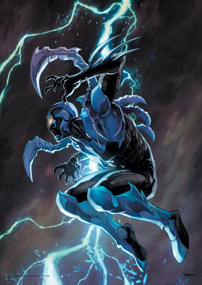 Justice League (Blue Beetle Jump) MightyPrint™ Wall Art