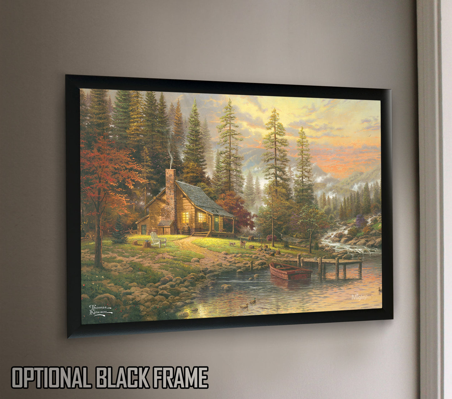 24" x 17" Black MDF Frame - For 24" x 17" MightyPrint™ Wall Art