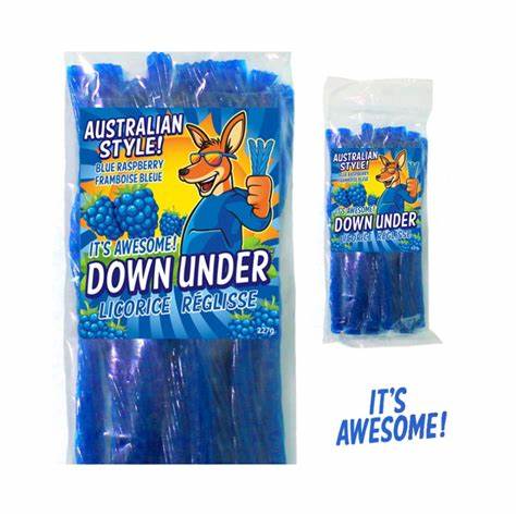 Down Under Licorice BluRas 8oz Confiserie et cie