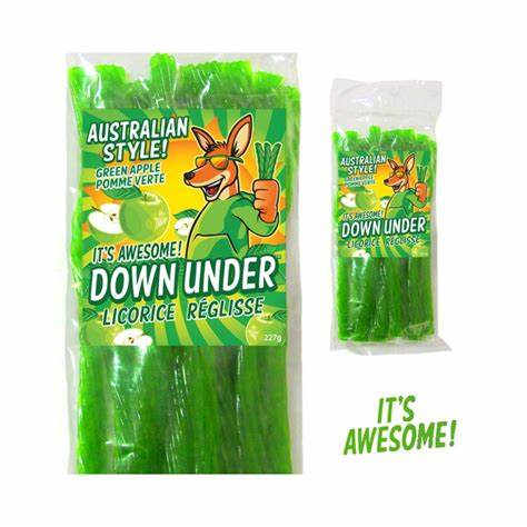 Down Under Licorice GrnApl 8oz Confiserie et cie