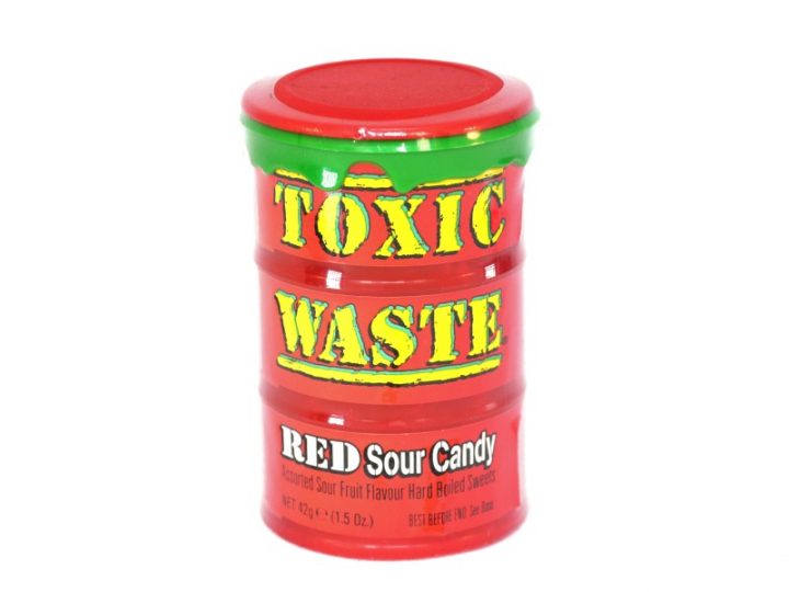 toxic waste red sour candy Ma boutique
