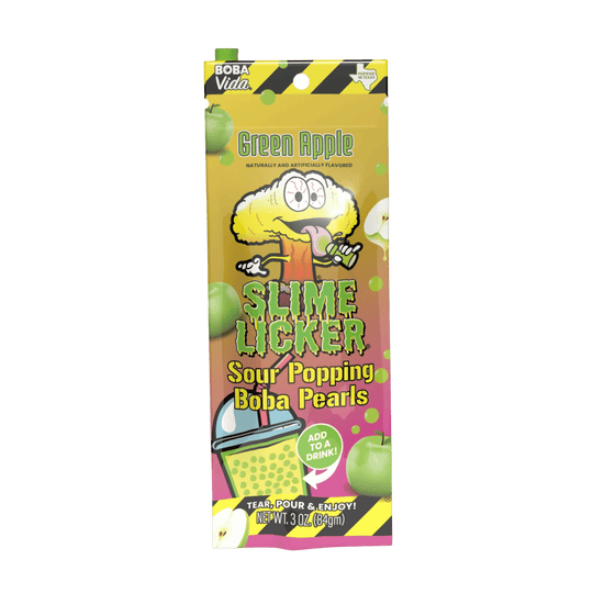 Toxic Waste Slime Licker - Sour Popping Boba - Apple 3oz (84g) Exosweet