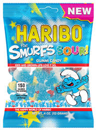 Haribo Gummi Candy Smurfs Sour