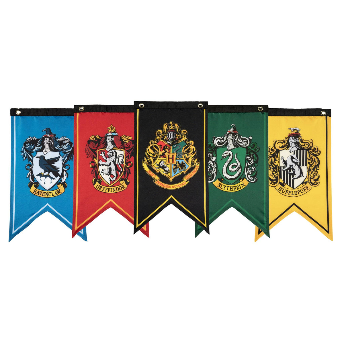 Ensemble de bannières et drapeaux Harry Potter Wizarding House (12 « x 20")