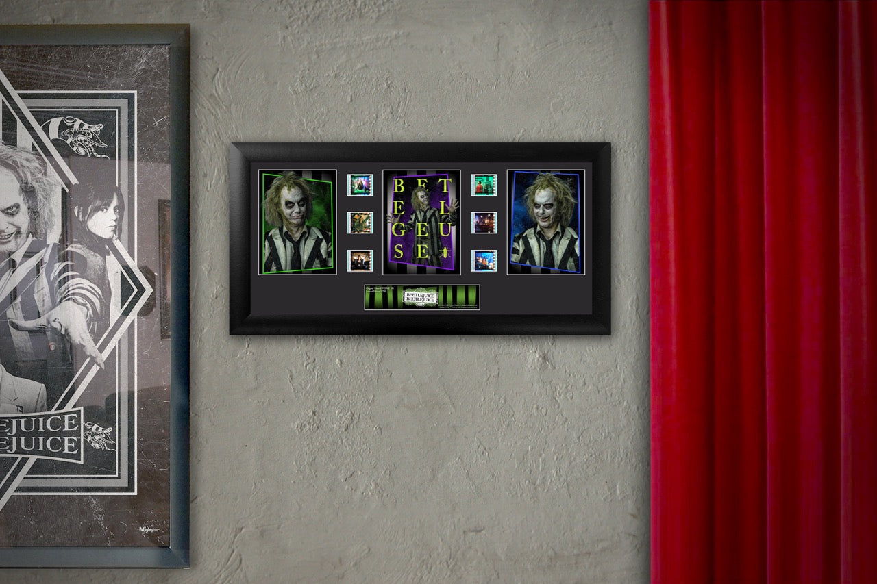 Beetlejuice Beetlejuice (S1) Limited Edition Trio Framed FilmCells Presentation