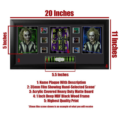 Beetlejuice Beetlejuice (S1) Limited Edition Trio Framed FilmCells Presentation