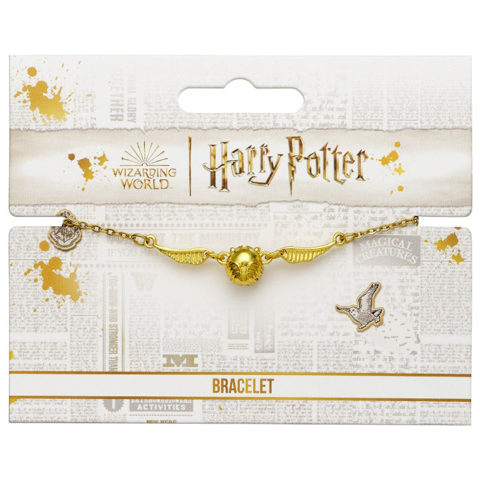 Bracelet d'or Harry Potter 3D mouchard d'or