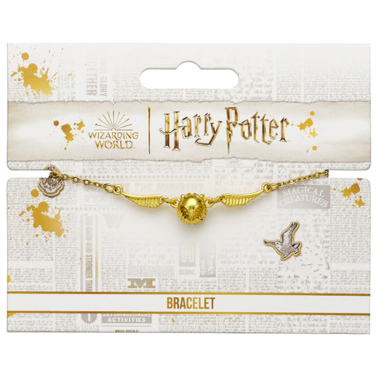 Bracelet d'or Harry Potter 3D mouchard d'or