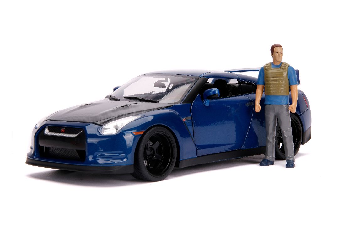 Jada 1/18 "Fast & Furious" Brian's Nissan GT-R (R35) w/figure HPD