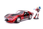 Jada 1/24 "Hollywood Rides" 1969 Corvette Stingray with Harley Quinn HPD