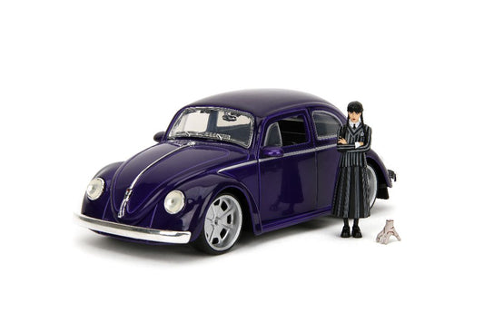 Jada 1/24 "Hollywood Rides" – 1959 VW Beetle w/ Wednesday Addams