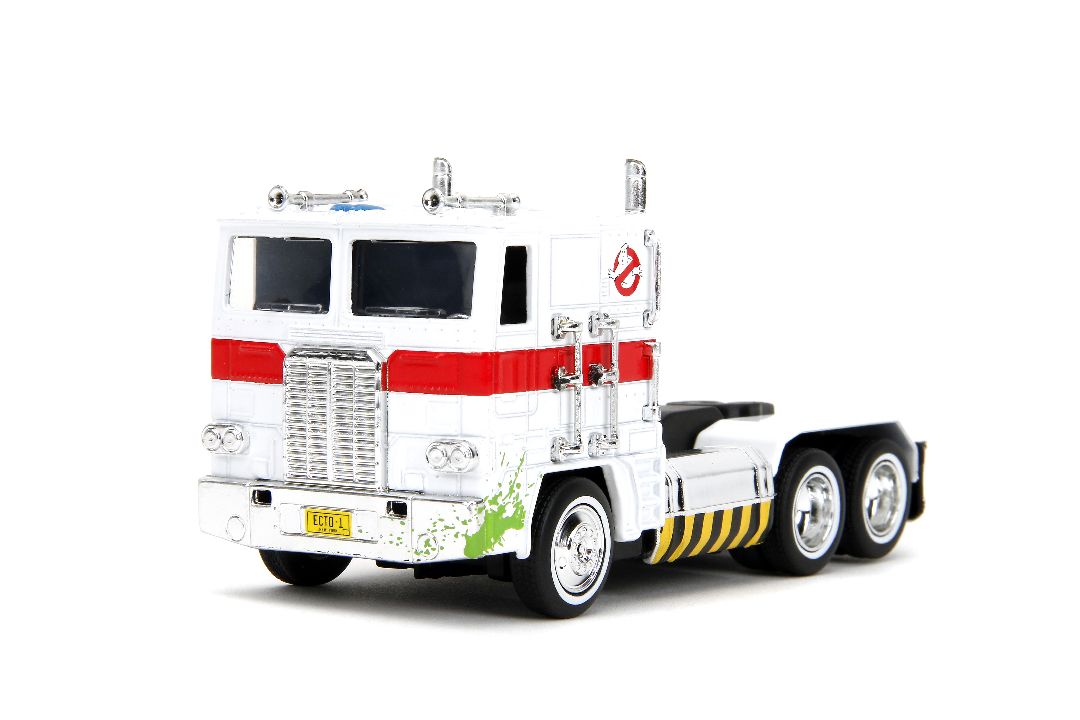 Jada 1/32 "Hollywood Rides" - Transformers G1 Optimus Prime (w/ Ghostbusters ECTO-1 Graphics)