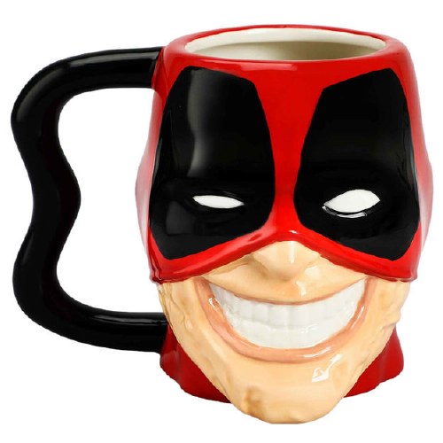 Deadpool Big Face Sculpted Ceramic Mug