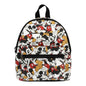 DISNEY - Mickey AOP in white saffiano Backpack Confiserie et cie