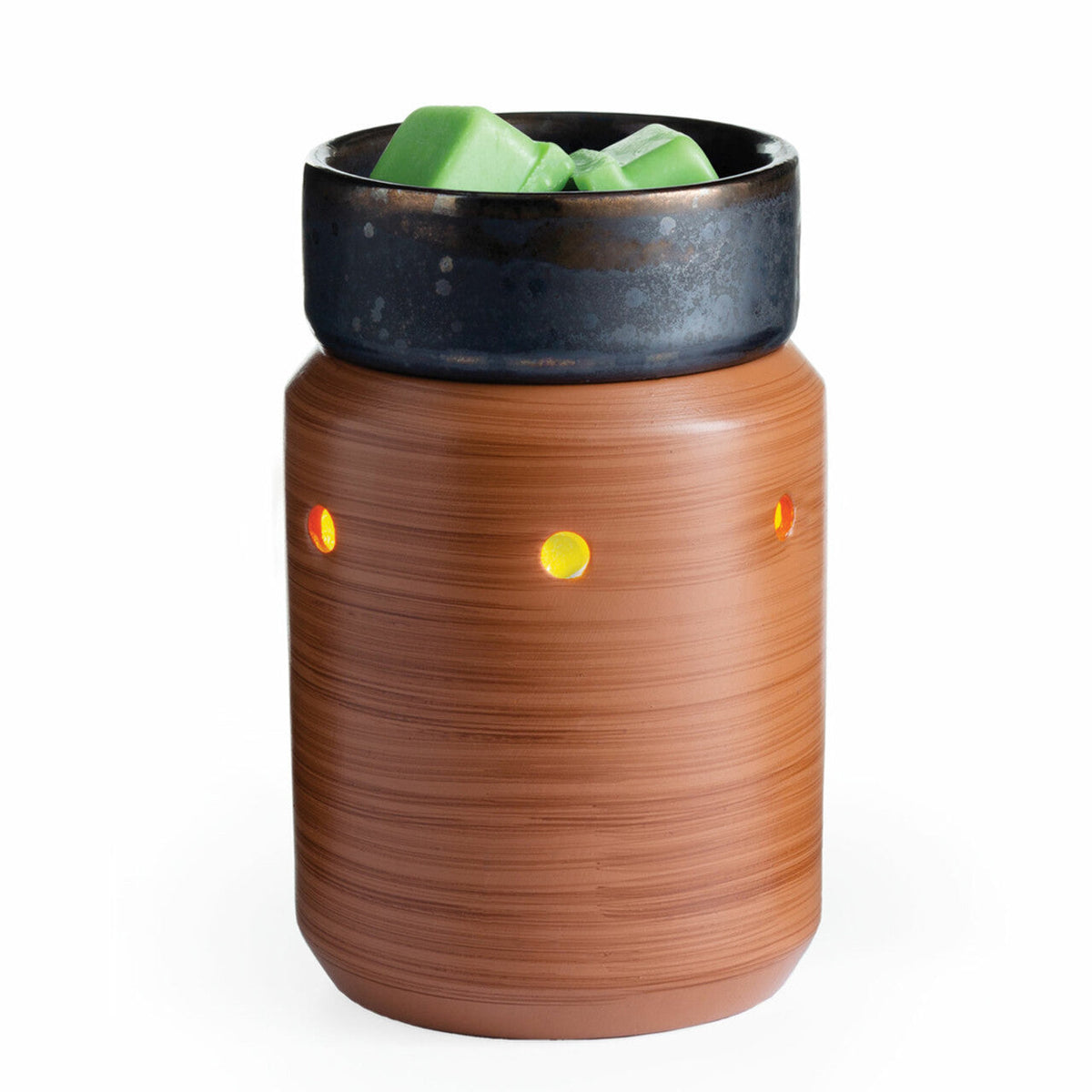 Illumination Midsize Fragrance Warmer - Pewter Walnut Ma boutique